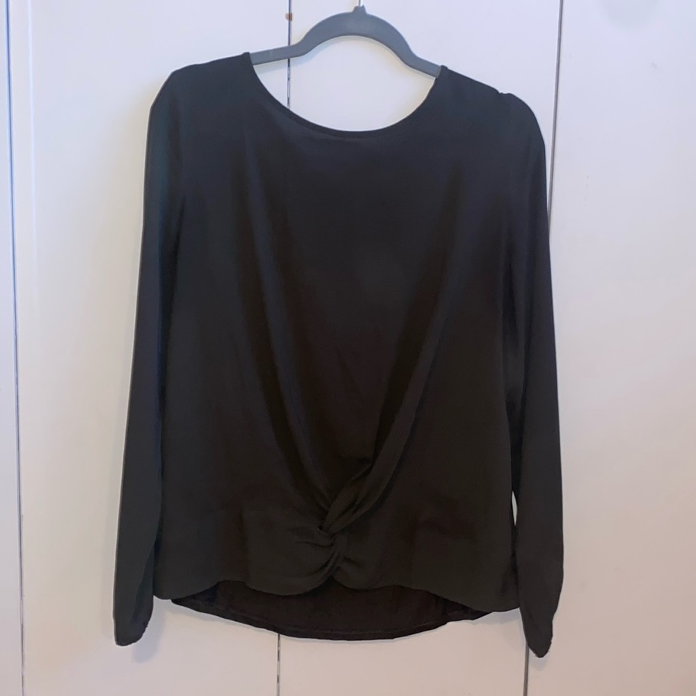 Dark green Loft blouse